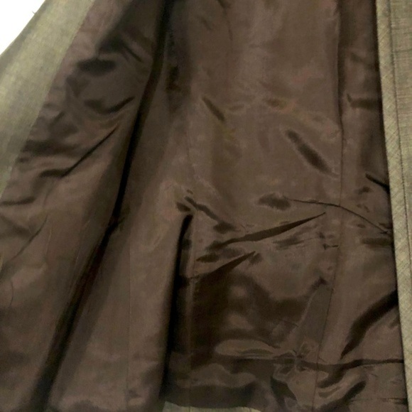 Kenneth Cole‎ bronze metallic silk shantung look slim fit modern blazer Size 2 - Picture 14 of 16